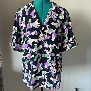 Equipment Silk Floral Print Blouse